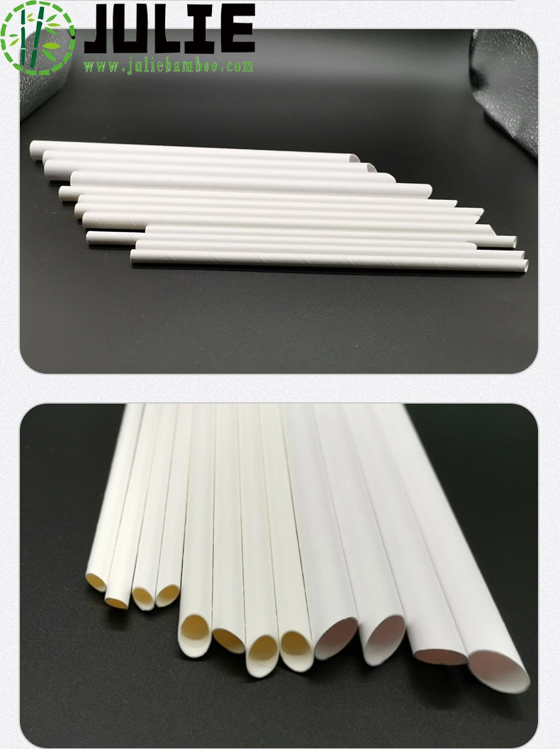 Food-Contacting Grade Eco-Friendly Biodegradable Healthy High Quality Kraft Paper Straws for Drinking