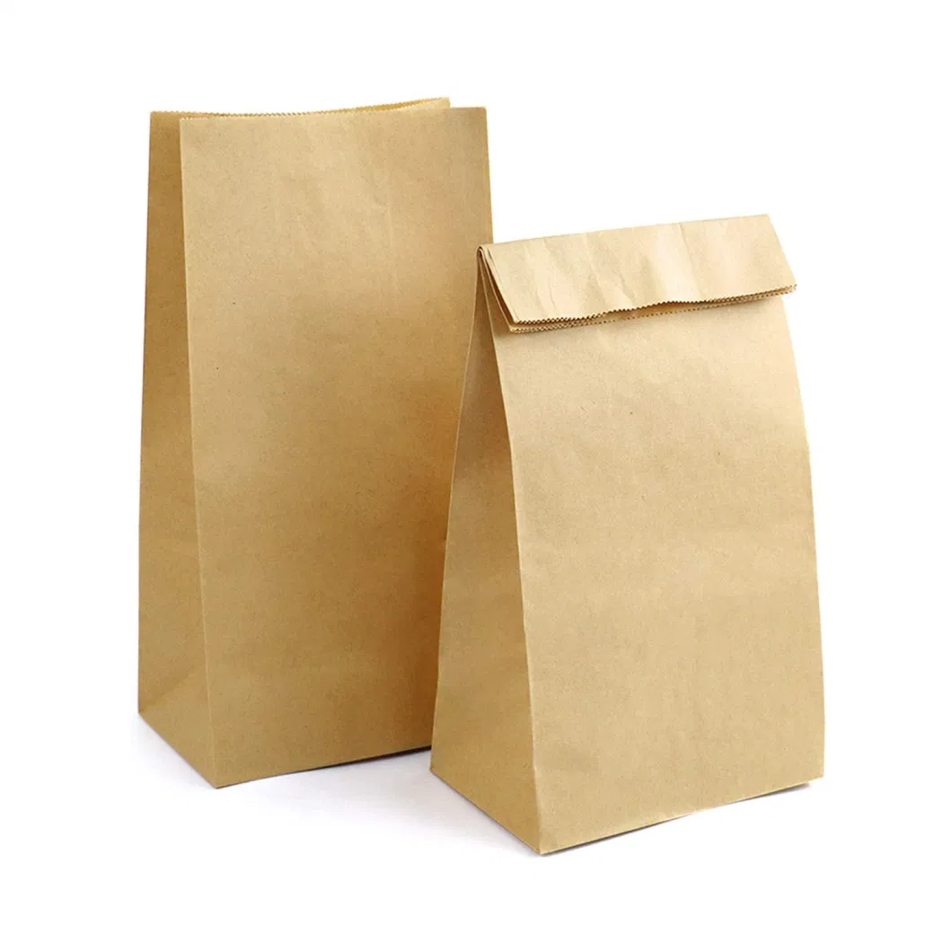 High Quality Kraft Paper 6lb Paper Lunch Bag Bakery Bread Sandwich Bag