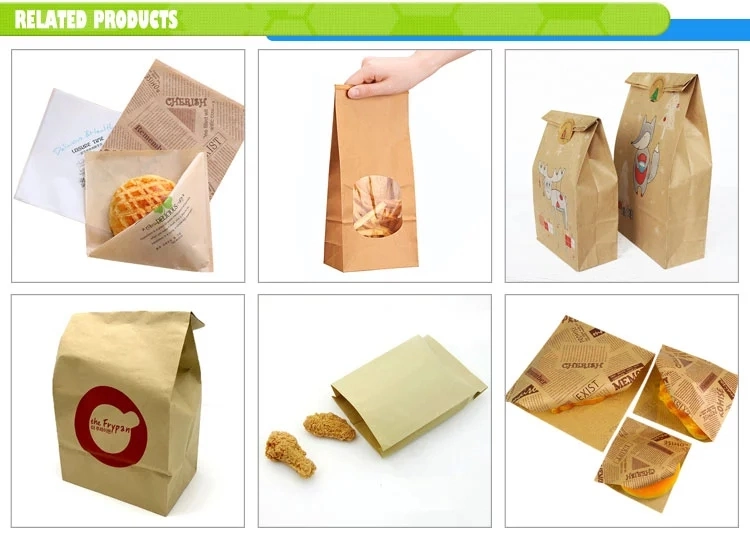 Promotional Food Grade Aluminium Foil Lined Paper Bag Kebab Bag