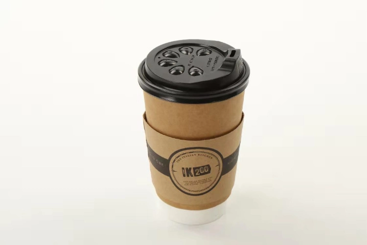 Disposable Printed Paper Coffee Cup Sleeve with Colorful Logo
