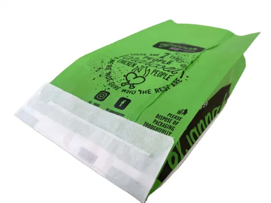 Disposable Food Grade Aluminum Foil Lined Kraft Paper Bag for Hot Food