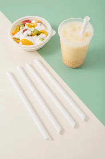 Biodegradable White Paper Drinking Straws Custom 6mm, 8mm, 10mm, 12mm Bulk Individually Wrapped Disposable Products Party Supplies Tableware Straw