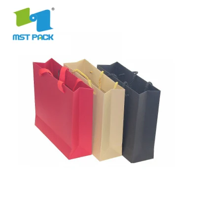 Fsc Certificated Cheap Price Small Brown Kraft Paper Bag with Flat Handle China