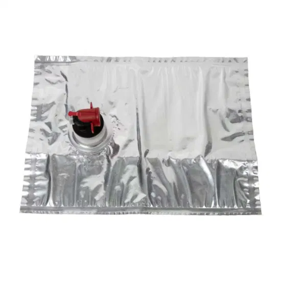 Aseptic Wine Liquid Eggbib Bag in Box Lined Aluminium Foil with Valve Dispenser
